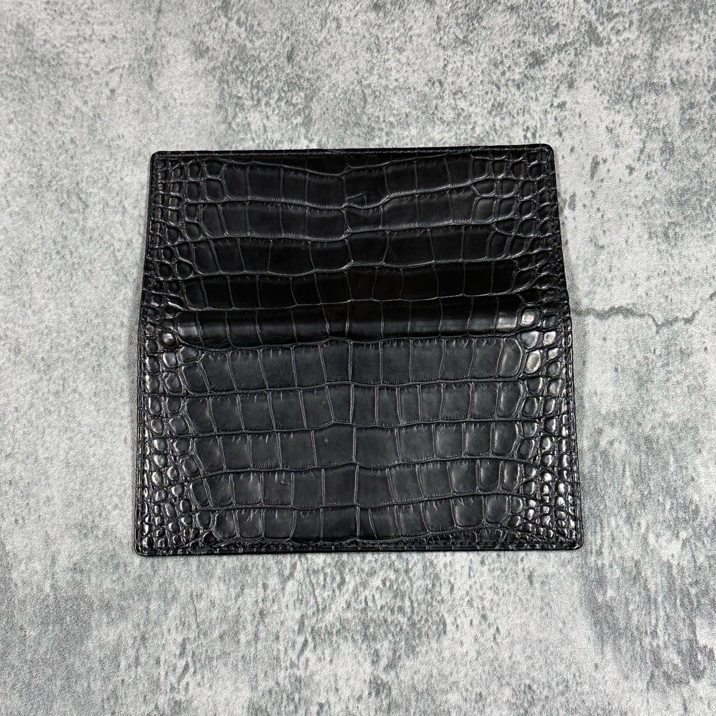 アリゲーター 長財布 札入れ ワニ革 本革 黒 ブラック 品番8195 – Le'sac