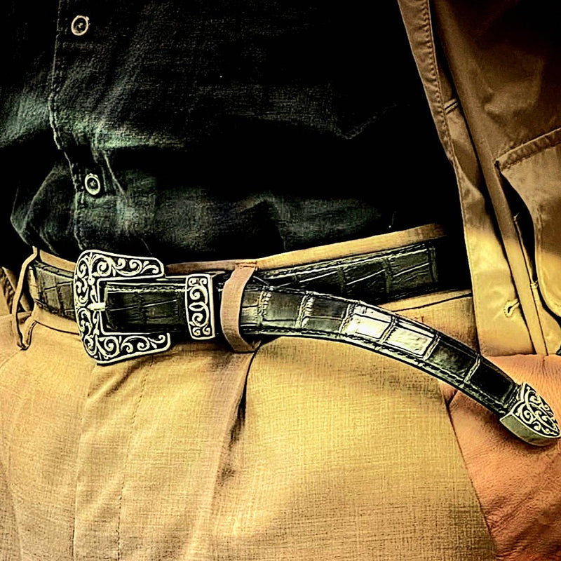 クロコダイル 25mmベルト 1814 - BLACK/ブラック