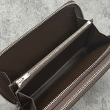 クロコダイルのダブルファスナー長財布