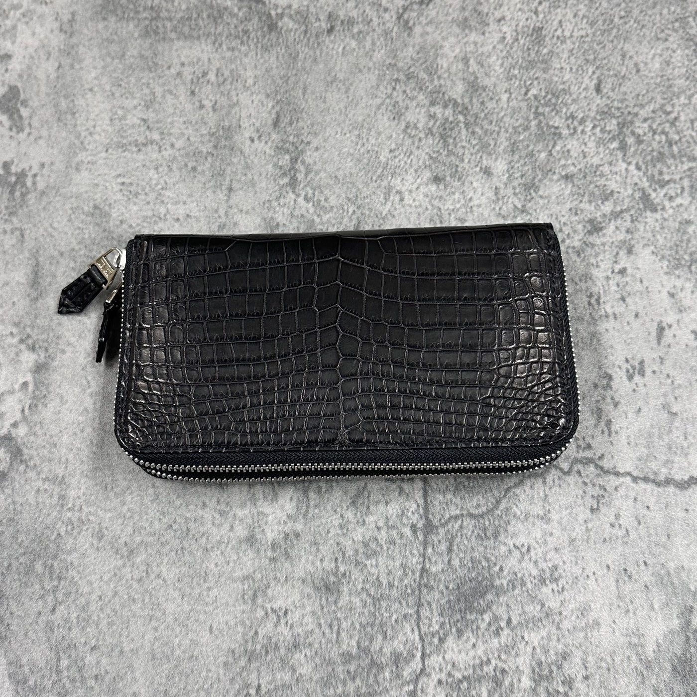 クロコダイル ダブルファスナー長財布 8175 - BLACK/ブラック – Le'sac