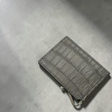 高級皮革クロコダイルレザーを使用したマネークリップ(札ばさみ)