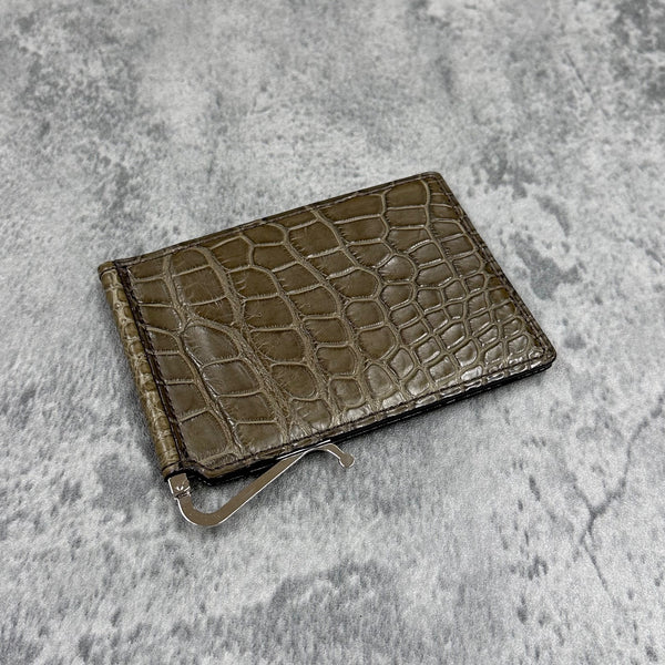 クロコダイル 札ばさみ 8178 - KHAKI/カーキ