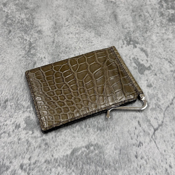 クロコダイル 札ばさみ 8178 - KHAKI/カーキ