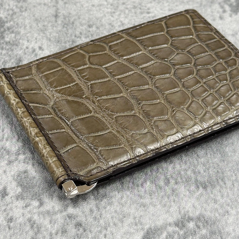 クロコダイル 札ばさみ 8178 - KHAKI/カーキ