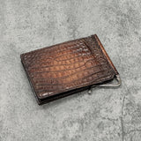 手染めのマネークリップ