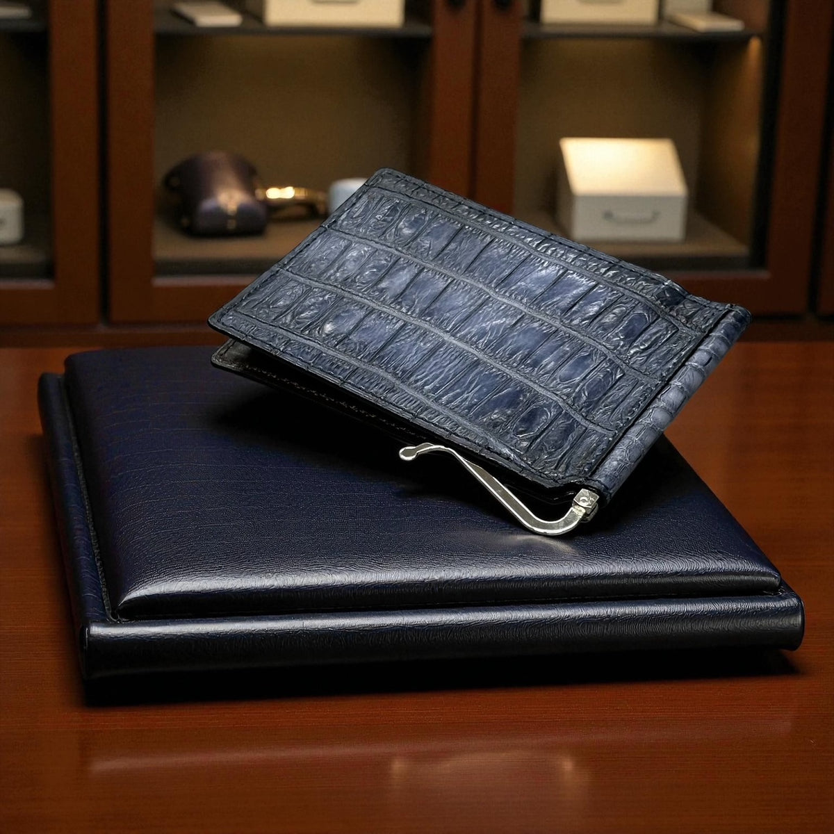 クロコダイル マネークリップ (札ばさみ) メンズ レディース 本