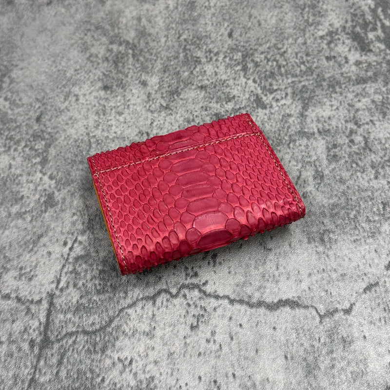 パイソン 三つ折り財布 8182 - RED/レッド