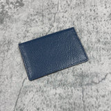 イタリアンカーフ/クロコダイル カード入れ 8183 - NAVY＆NAVY/ネイビー＆ネイビー