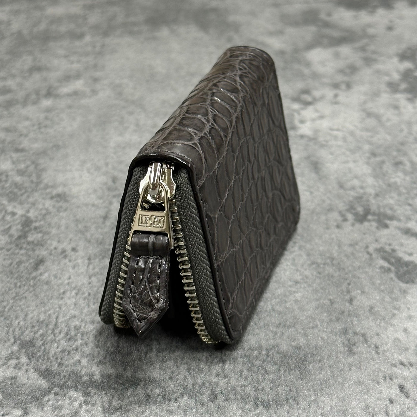 クロコダイル小銭入れ ラウンドファスナー メンズ レディース 本革