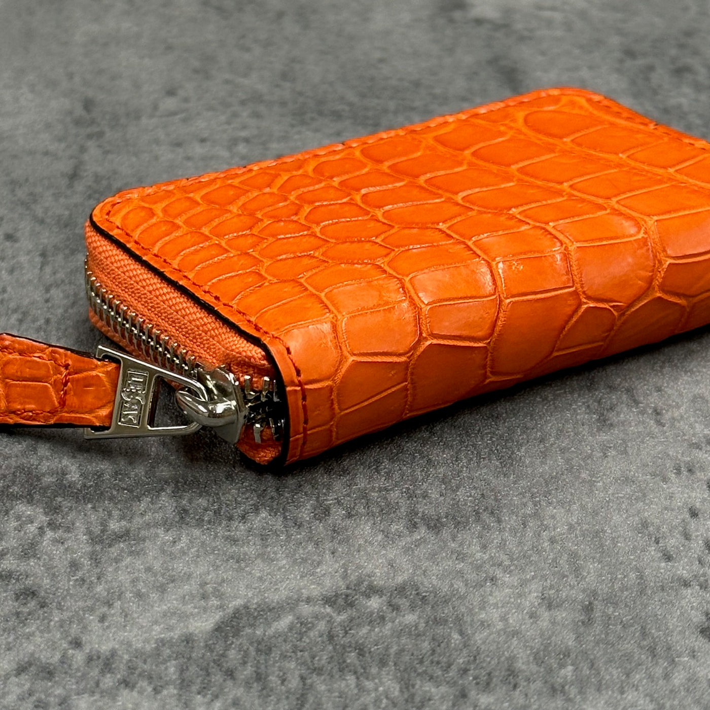 クロコダイル小銭入れ ラウンドファスナー メンズ レディース 本革