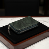 グリーンのエレファントレザー財布