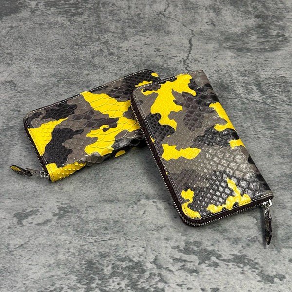 パイソン 長財布 8198 - CAMO YELLOW/カモイエロー