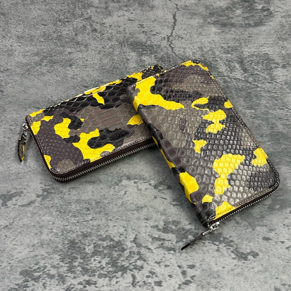 パイソン 長財布 8198 - CAMO YELLOW/カモイエロー