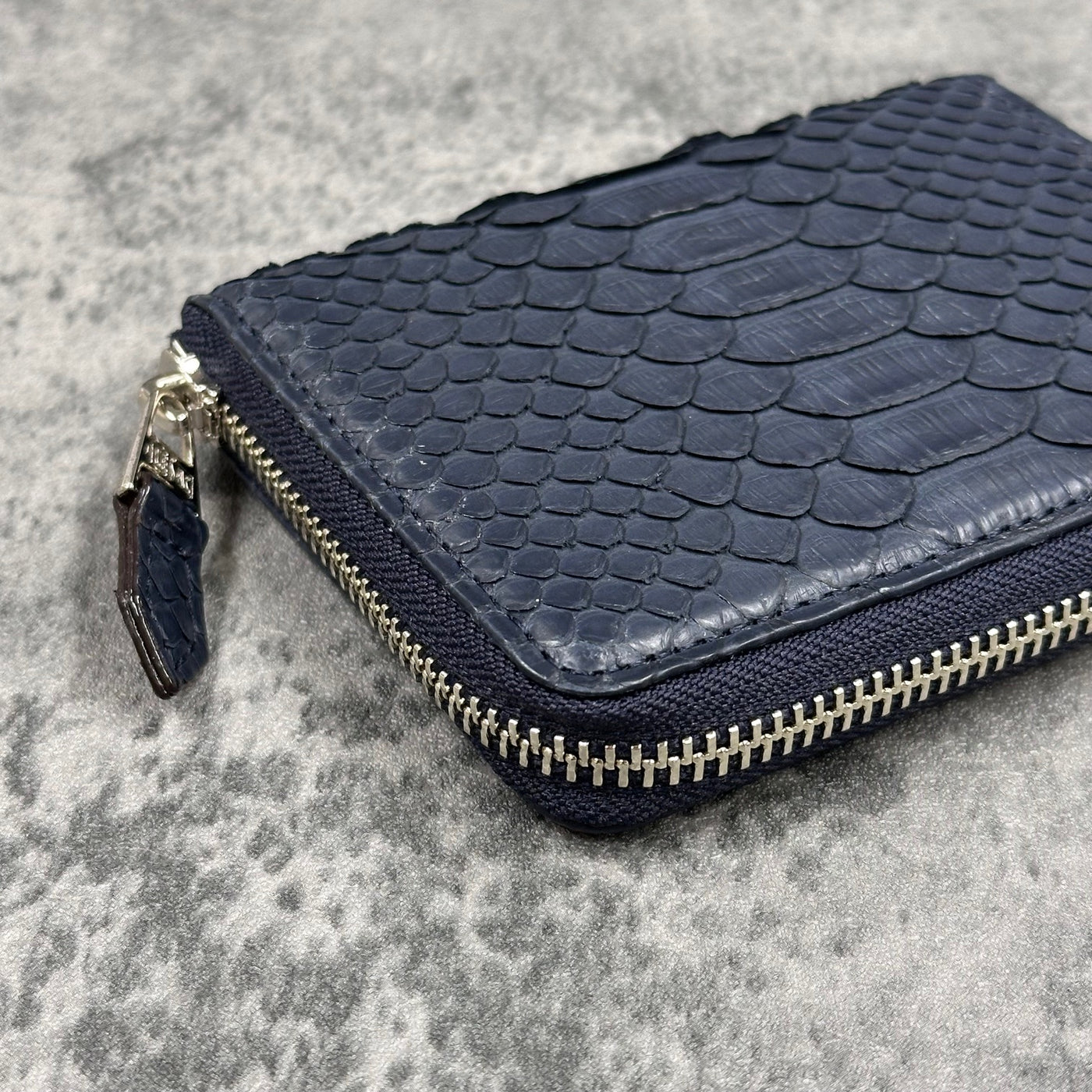 パイソン ミニ財布(ミドルウォレット) 8199 - NAVY/ネイビー – Le'sac