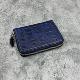 クロコダイル ミドルウォレット 8200 - ANTIQUE NAVY/アンティークネイビー