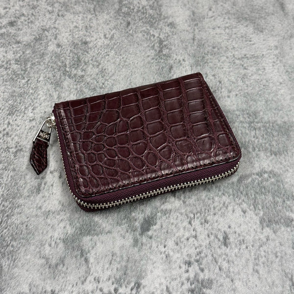 クロコダイル ミドルウォレット 8200 - BORDEAUX/ボルドー