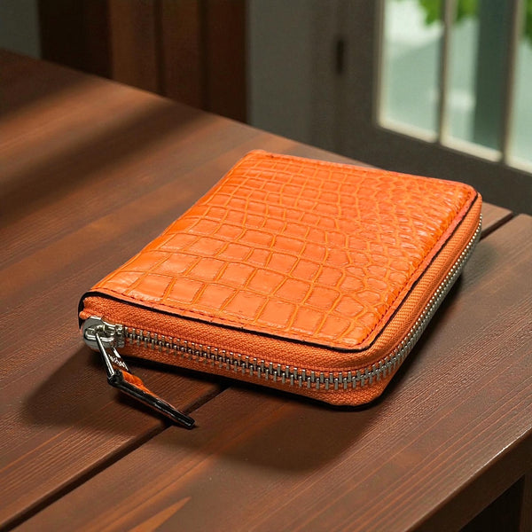 クロコダイル ミドルウォレット クロコダイル ミドルウォレット MOTO W2 ヌメクロコ×ベルギーヌメ