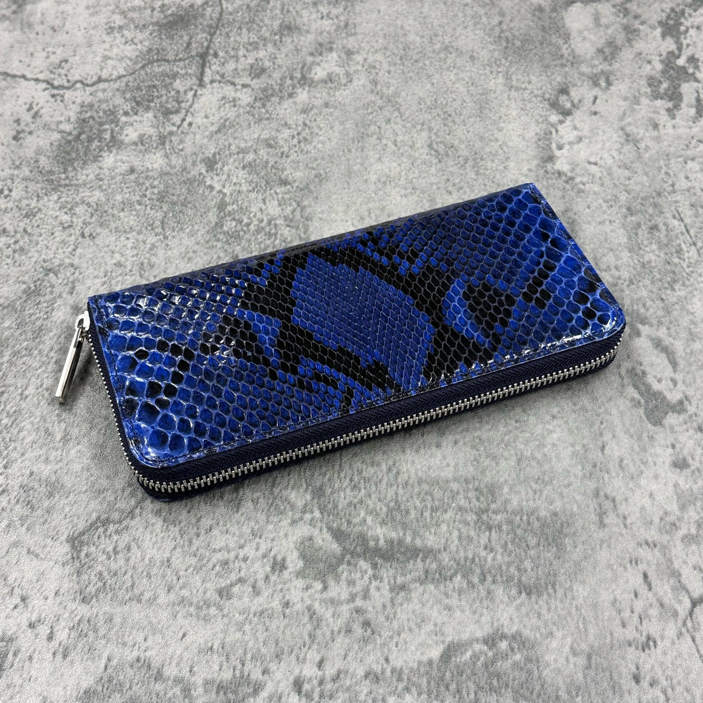 パイソン 長財布 8201SP - 腑柄付きブルー – Le'sac