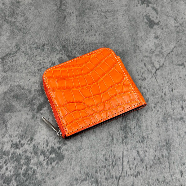 クロコダイル 二つ折り財布 8202 - ORANGE/オレンジ