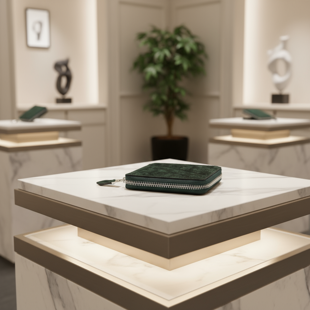 エレファント ミニ財布(ミドルウォレット) 8205 - GREEN/グリーン – Le'sac