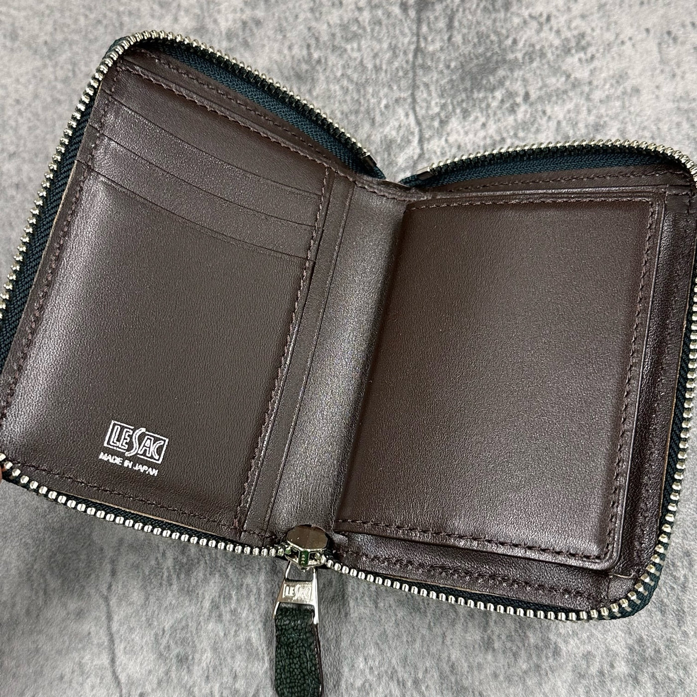 エレファント ミニ財布(ミドルウォレット) 8205 - GREEN/グリーン – Le'sac