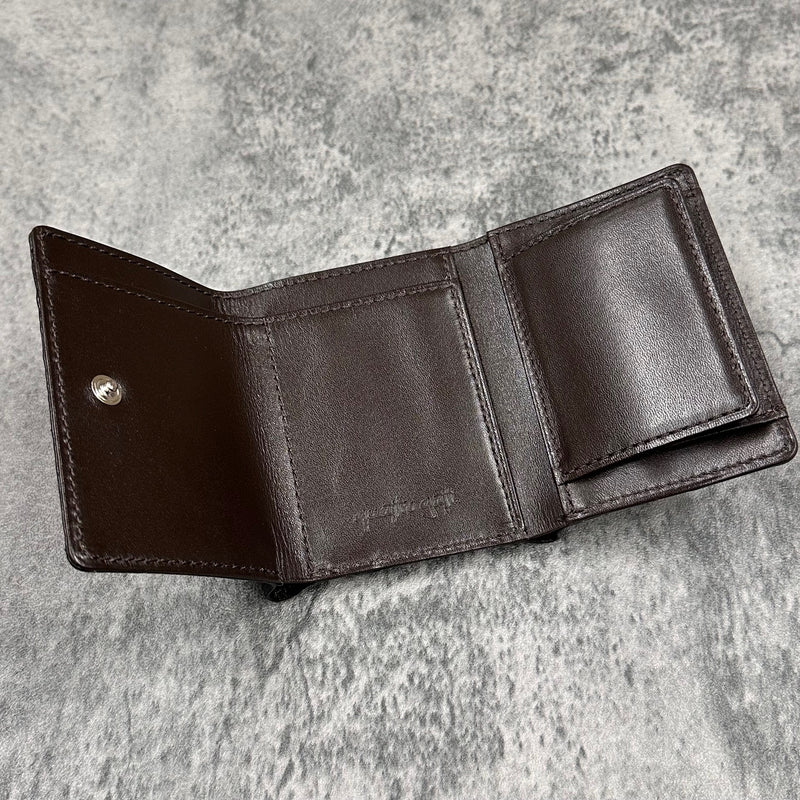 クロコダイル 三つ折り財布 8207 - BLACK/ブラック