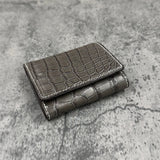 クロコダイル 三つ折り財布 8207 - GREY/グレー