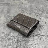 クロコダイル 三つ折り財布 8207 - GREY/グレー