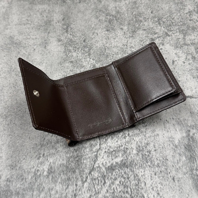 クロコダイル 三つ折り財布 8207 - GREIGE/グレージュ