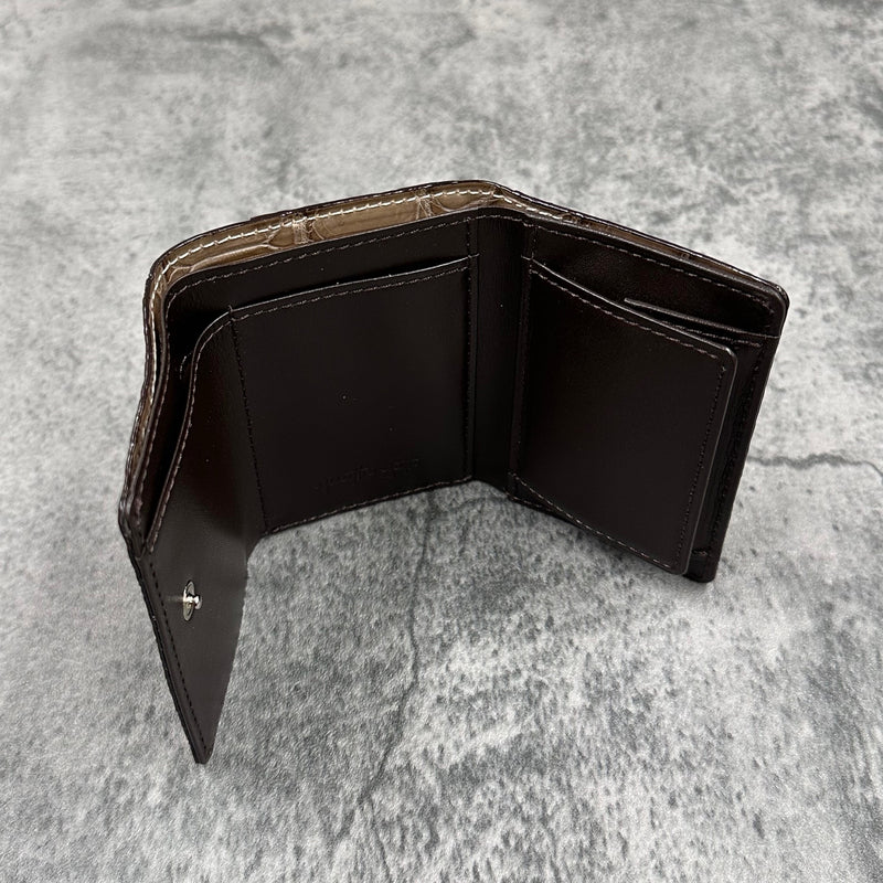 クロコダイル 三つ折り財布 8207 - GREIGE/グレージュ
