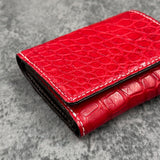 クロコダイル 三つ折り財布 8207 - RED/レッド