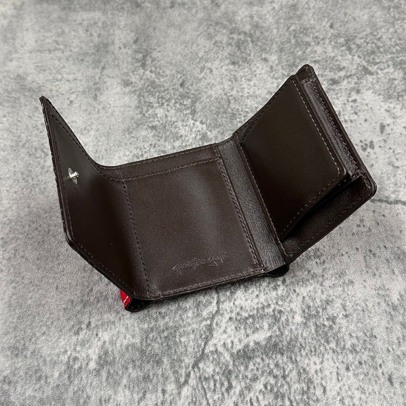 クロコダイル 三つ折り財布 8207 - RED/レッド