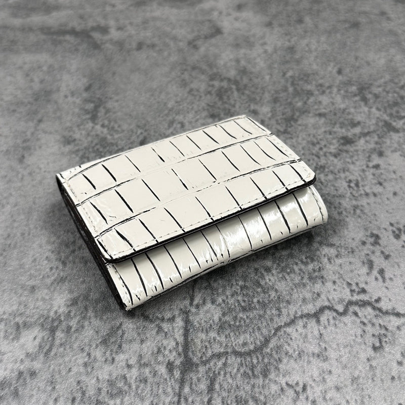 クロコダイル 三つ折り財布 8207 - VANILLA/バニラ