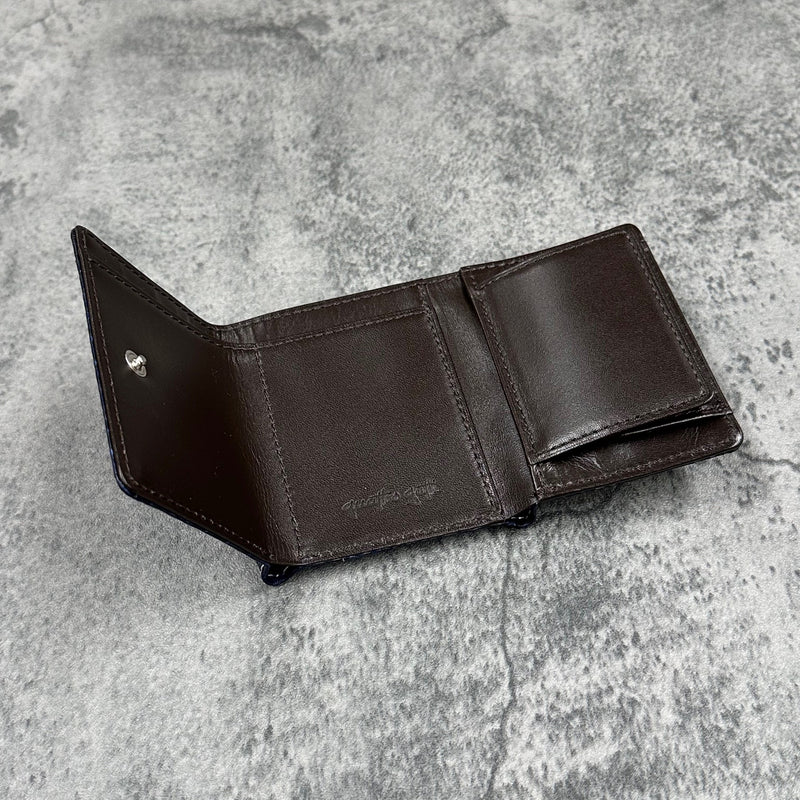 パイソン 三つ折り財布 8208SPC - 藍染め