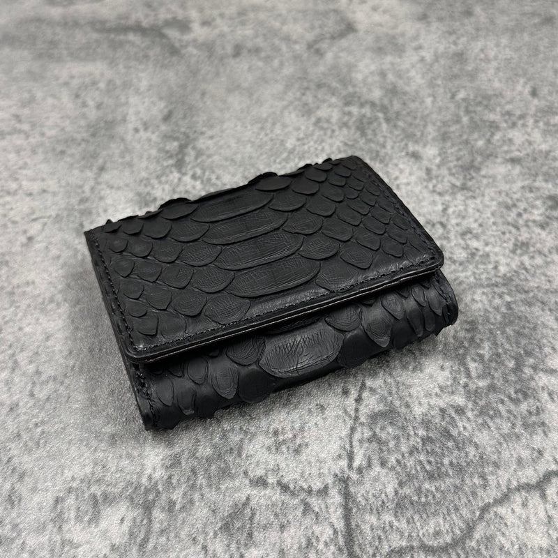 パイソン 三つ折り財布 8208 - BLACK/ブラック