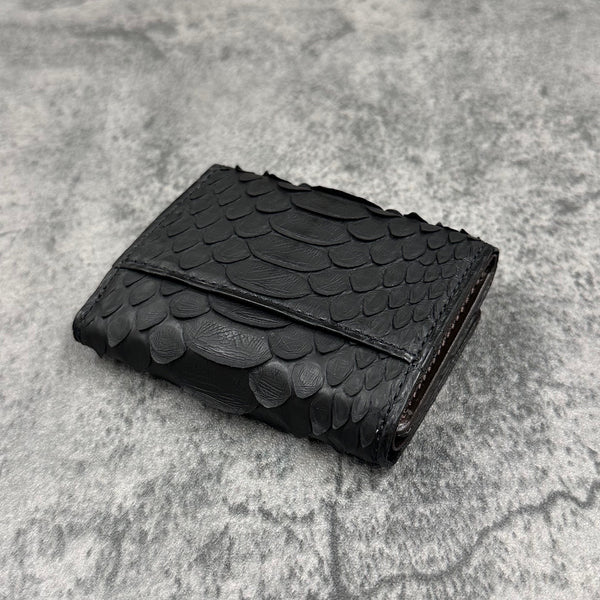 パイソン 三つ折り財布 8208 - BLACK/ブラック