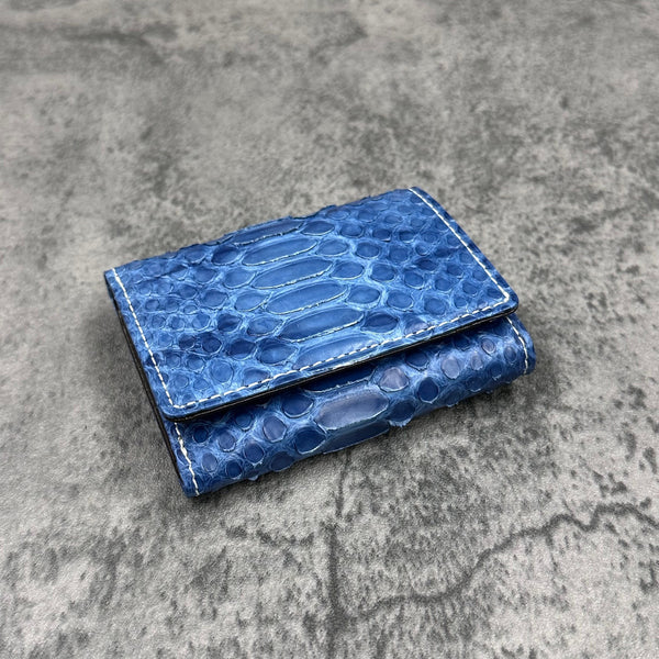 パイソン 三つ折り財布 8208 - BLUE/ブルー