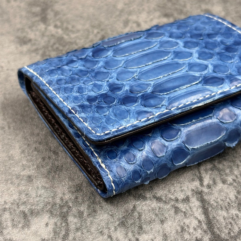 パイソン 三つ折り財布 8208 - BLUE/ブルー