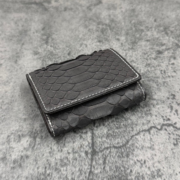 パイソン 三つ折り財布 8208 - GRAPHITE/グラファイト
