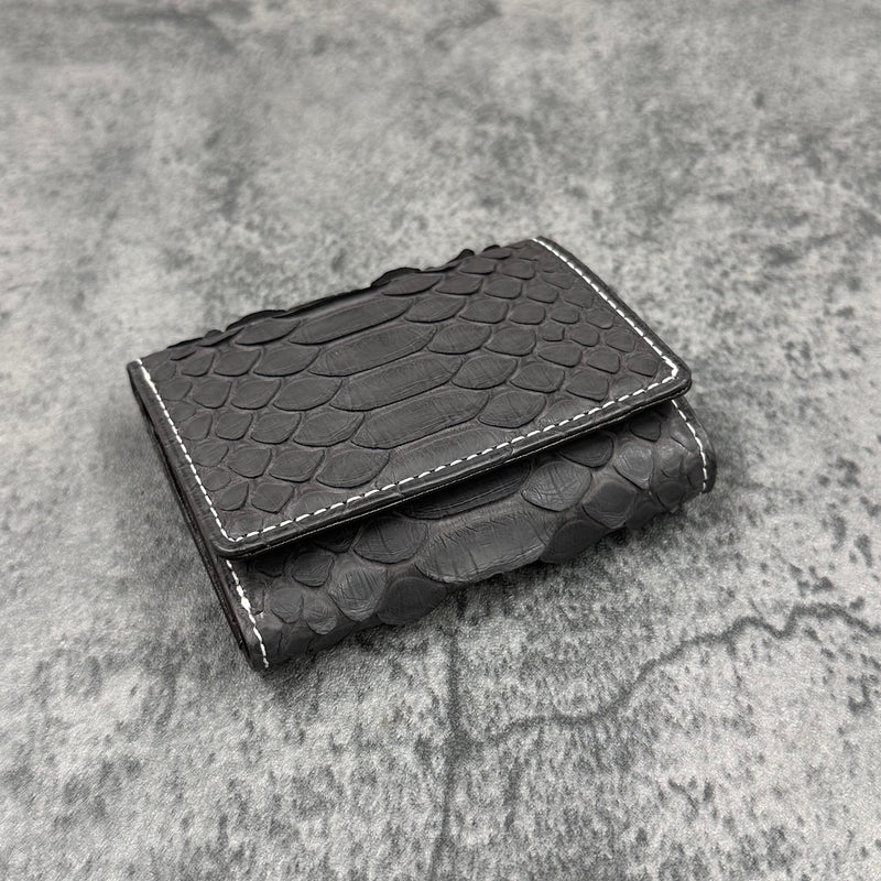 パイソン 三つ折り財布 8208 - GRAPHITE/グラファイト
