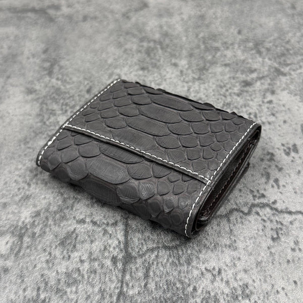 パイソン 三つ折り財布 8208 - GRAPHITE/グラファイト