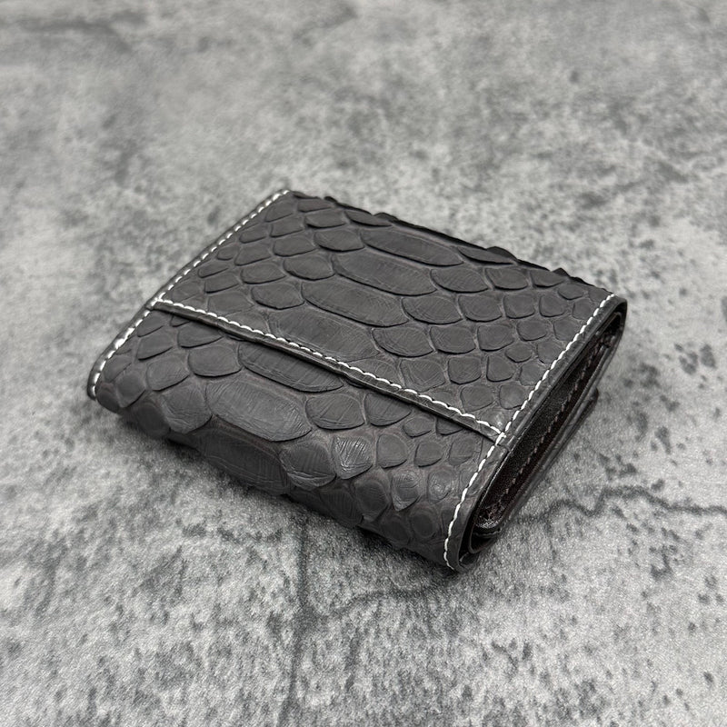 パイソン 三つ折り財布 8208 - GRAPHITE/グラファイト