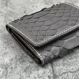 パイソン 三つ折り財布 8208 - GRAPHITE/グラファイト