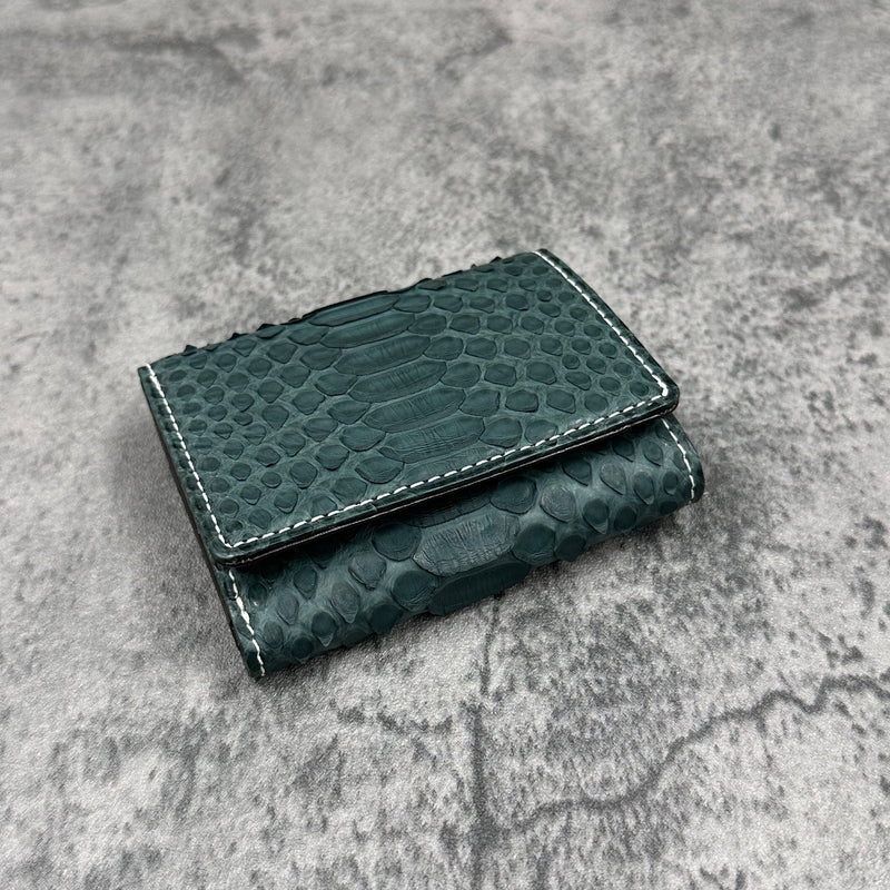 パイソン 三つ折り財布 8208 - GREEN/グリーン