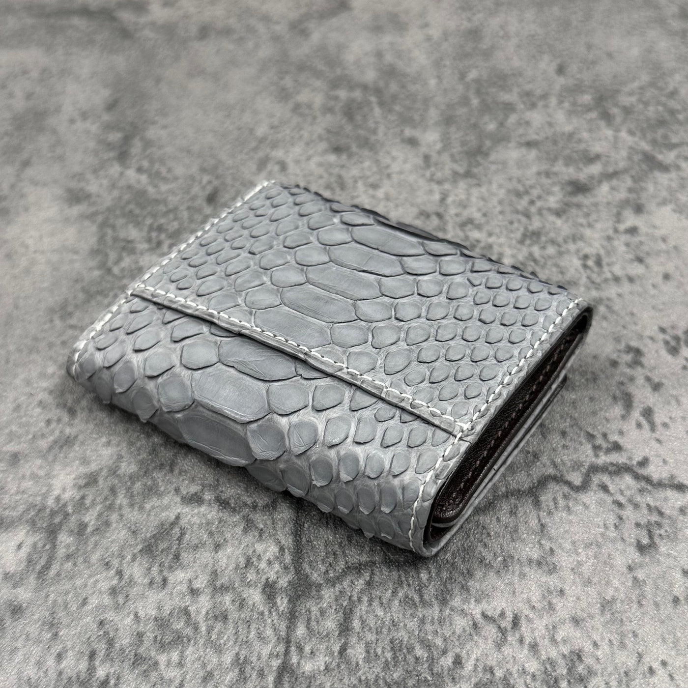 パイソン ミニ財布(三つ折り財布) 8208 - GREY/グレー – Le'sac