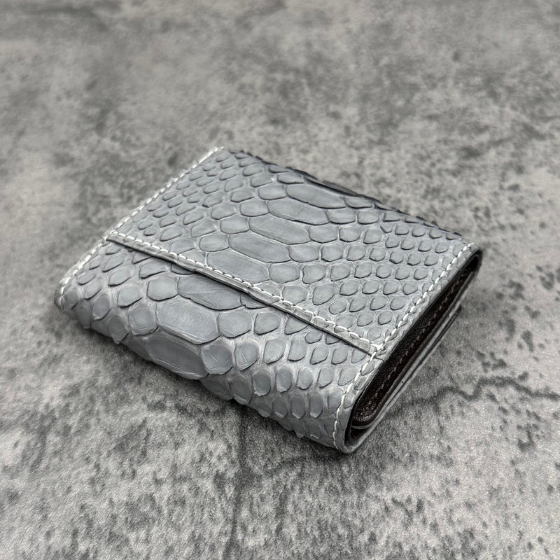 パイソン 三つ折り財布 8208 - GREY/グレー