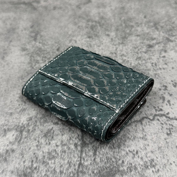 パイソン 三つ折り財布 8208SPC - LEAF GREEN/リーフグリーン