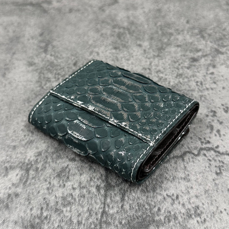 パイソン 三つ折り財布 8208SPC - LEAF GREEN/リーフグリーン