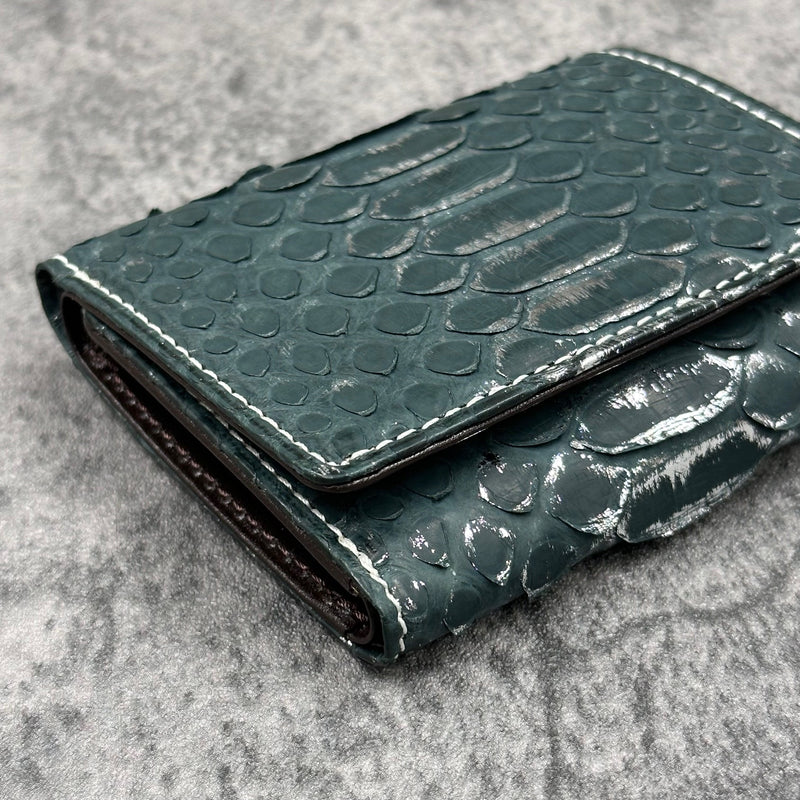 パイソン 三つ折り財布 8208SPC - LEAF GREEN/リーフグリーン