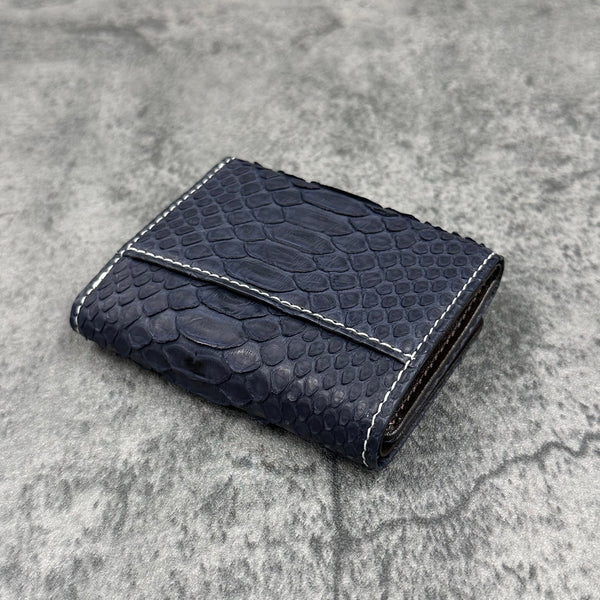パイソン 三つ折り財布 8208 - NAVY/ネイビー